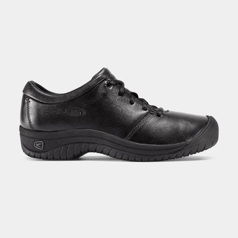 Keen Ptc Oxford Womens Work Shoes Black Online Sale (8654-BALQN)